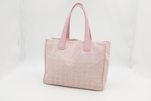 Chanel New Line Pink Canvas Travel Bag Canvas 1