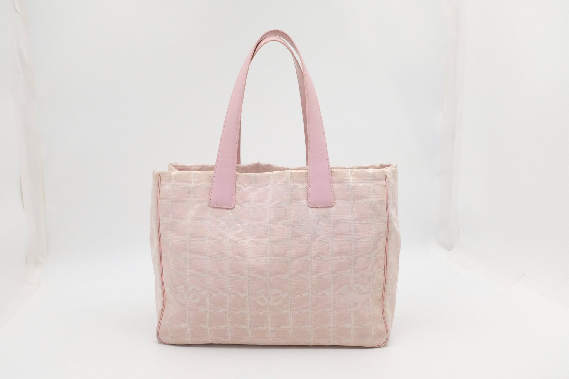 Chanel New Line Pink Canvas Travel Bag Canvas 1
