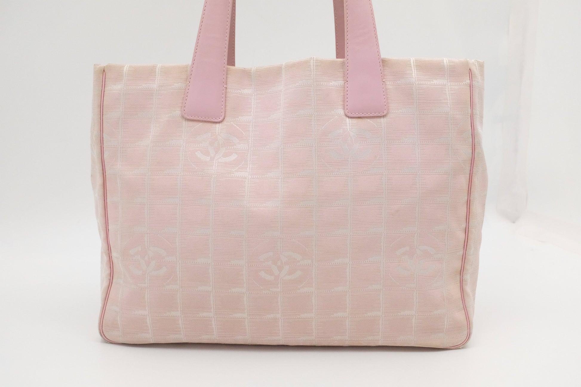 Chanel New Line Pink Canvas Travel Bag Canvas 1