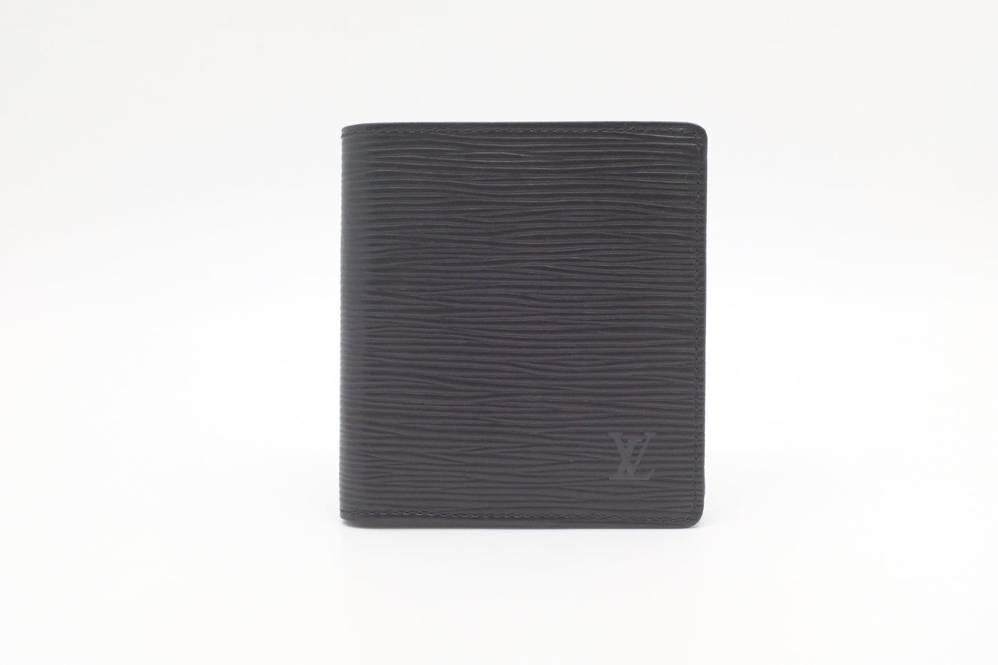 Louis Vuitton Bifold Epi Leather Black Wallet Case