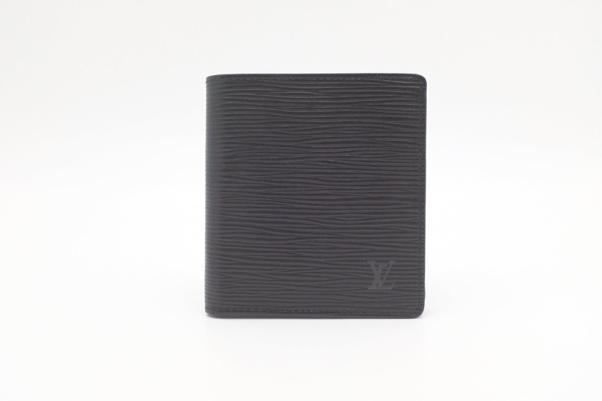 Louis Vuitton Bifold Epi Leather Black Wallet Case