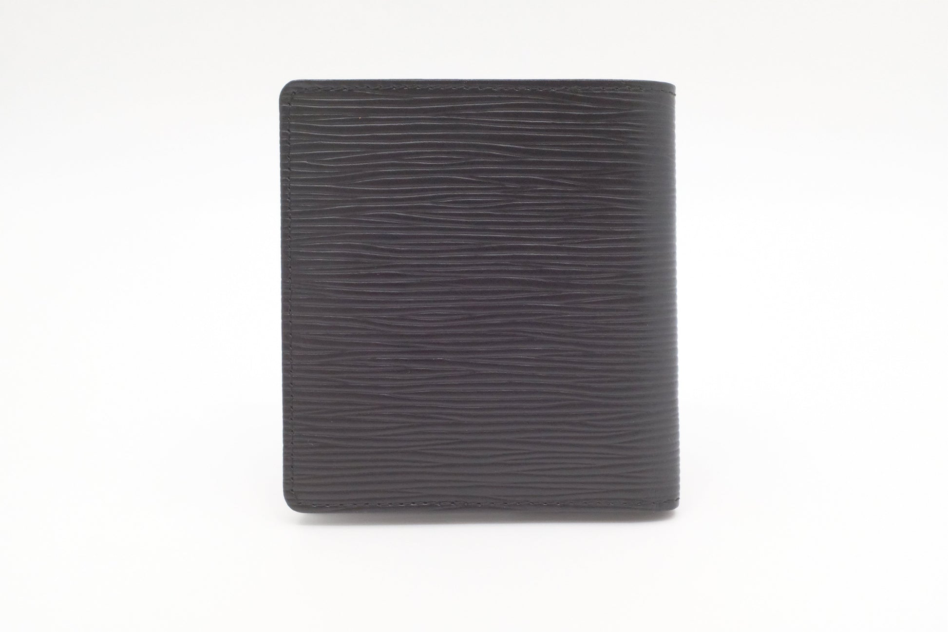 Louis Vuitton Bifold Epi Leather Black Wallet Case