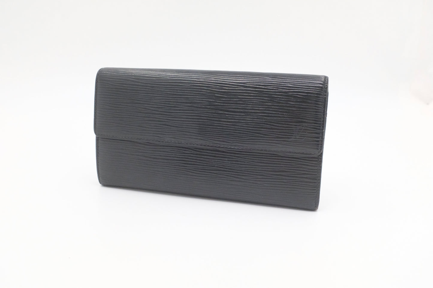 Louis Vuitton Sarah Black Leather Epi Wallet Case