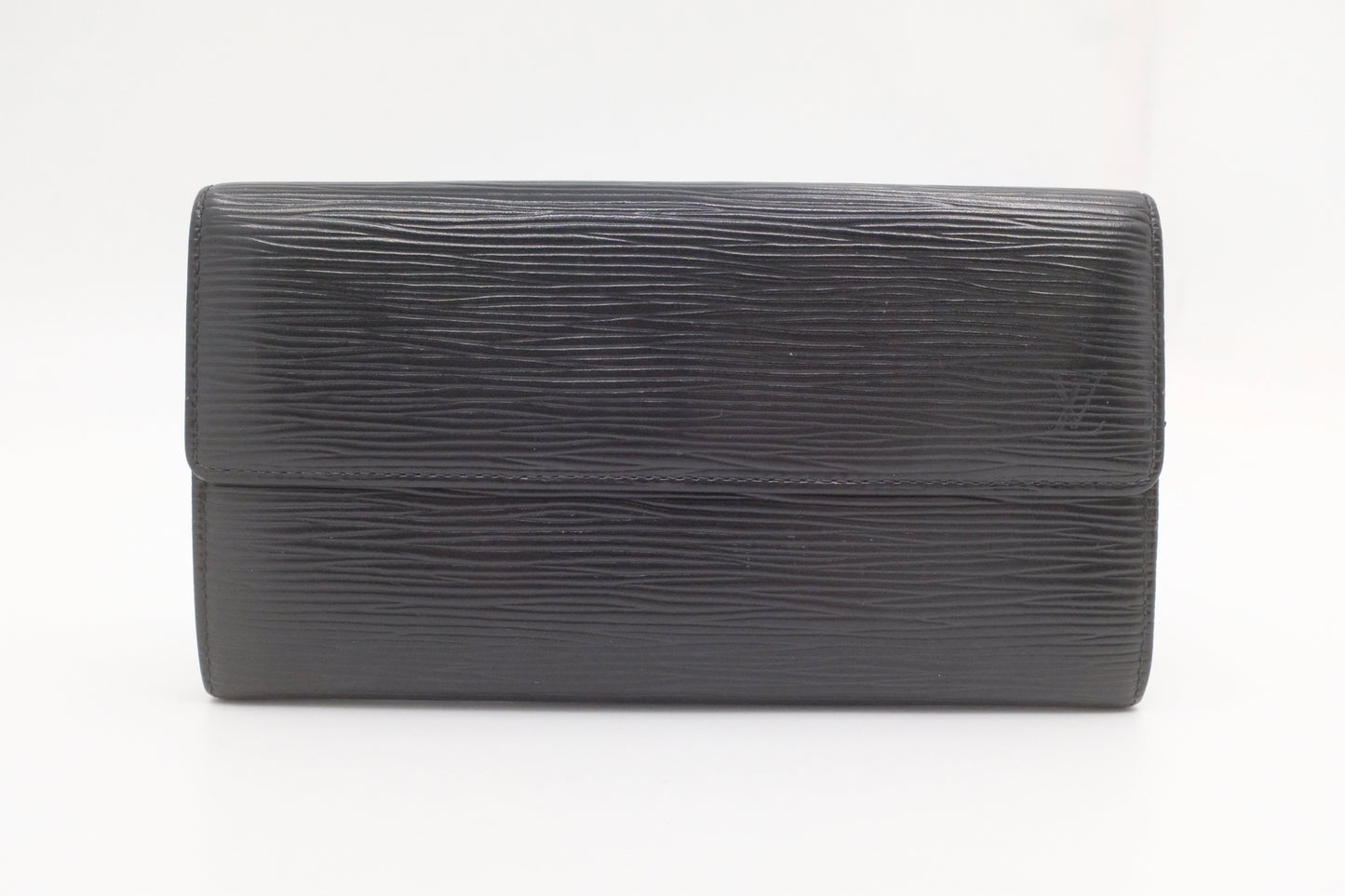 Louis Vuitton Sarah Black Leather Epi Wallet Case