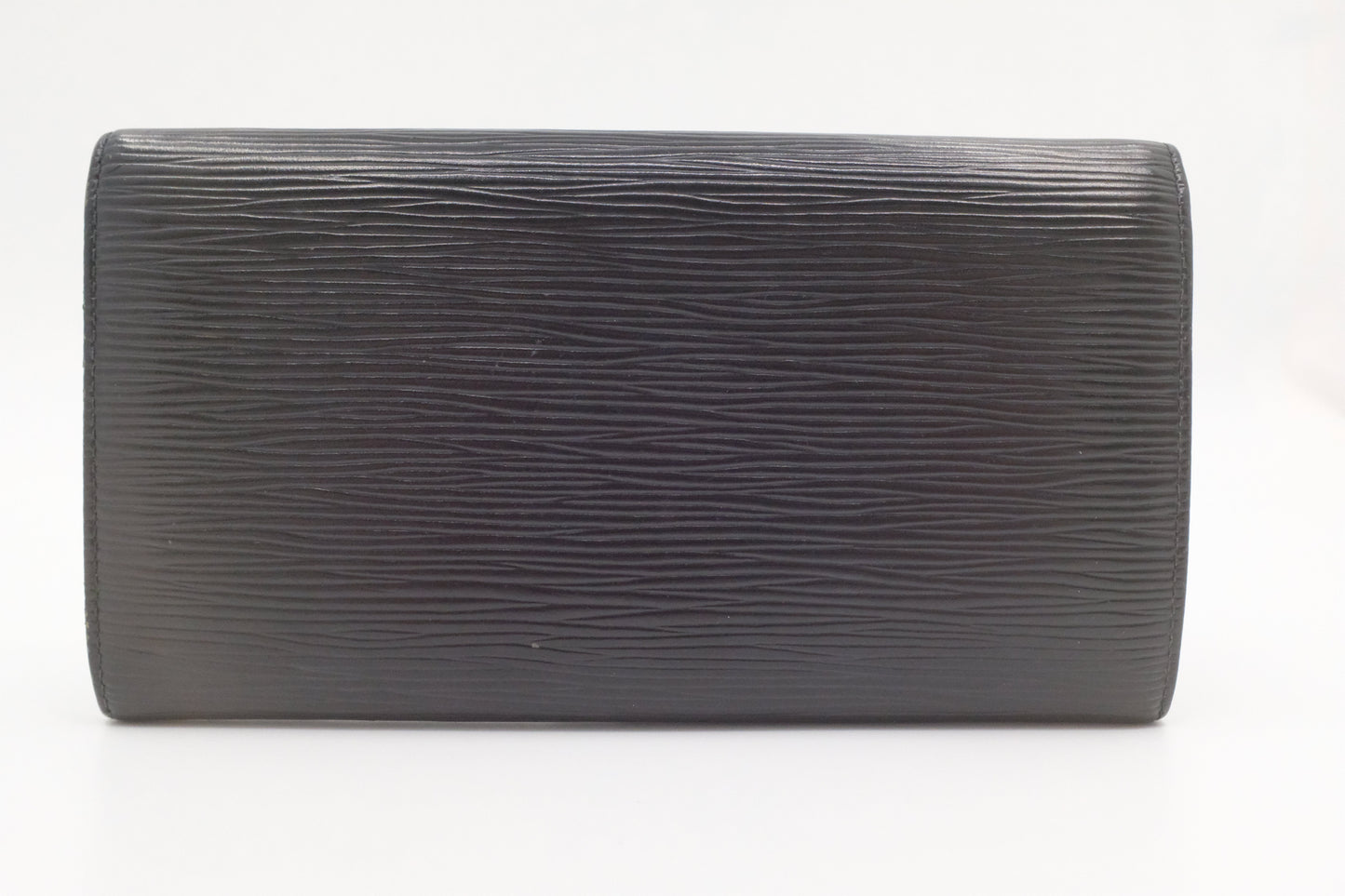 Louis Vuitton Sarah Black Leather Epi Wallet Case