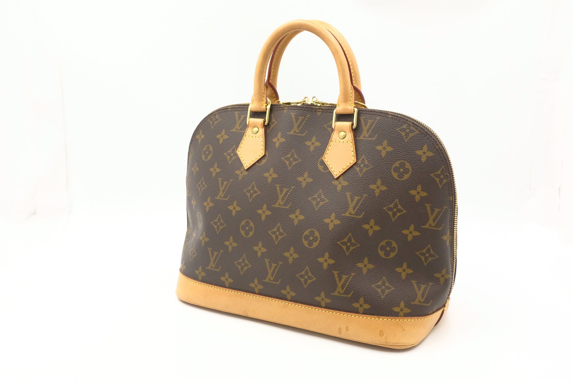 Louis Vuitton Alma PM Monogram Canvas Handbag Canvas 5