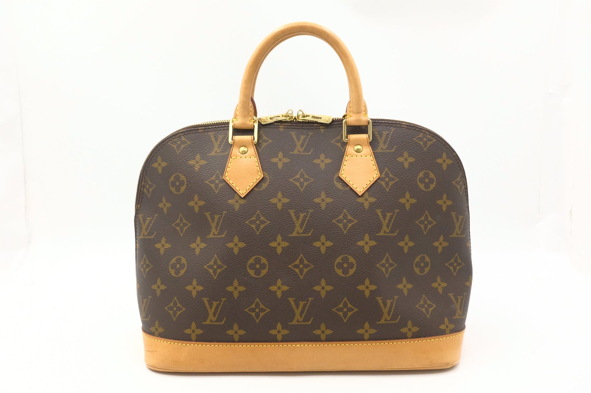 Louis Vuitton Alma PM Monogram Canvas Handbag Canvas 5