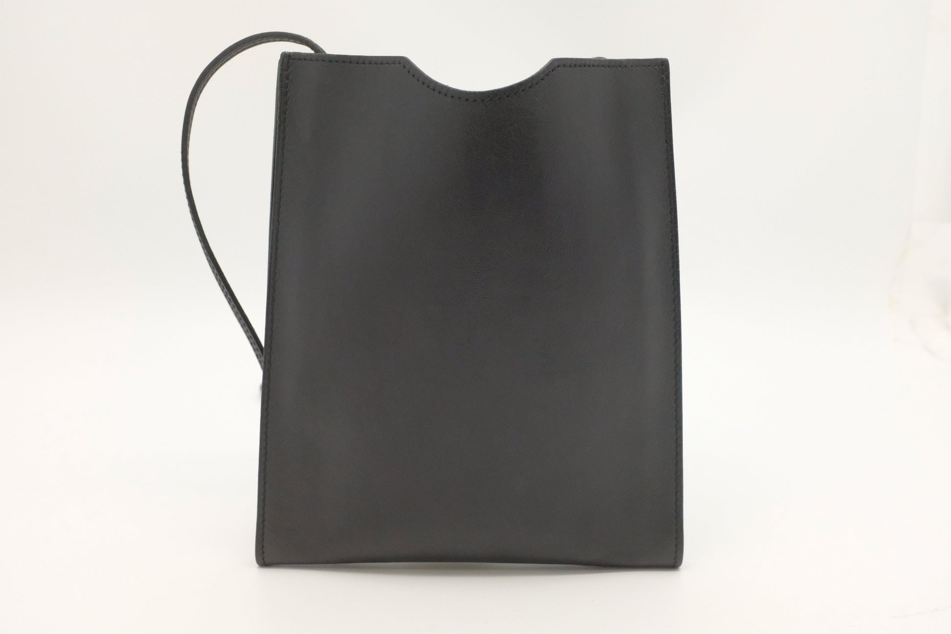 Hermes On Y Met Tout In Handbag Leather Black Travel Bag
