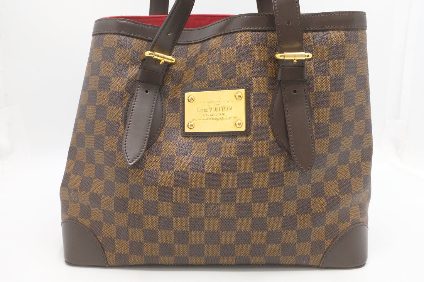 Louis Vuitton Hampstead GM Ebene Damier Canvas Handbag
