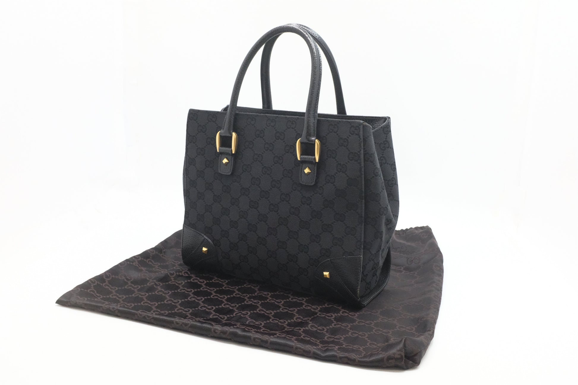Gucci GG Canvas Black Travel Bag