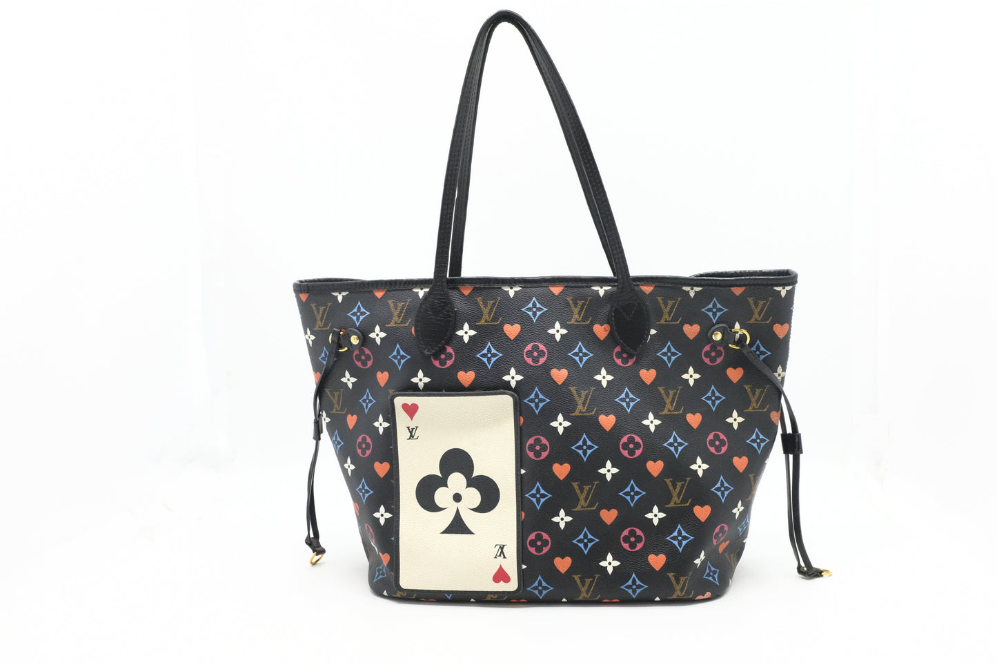 Louis Vuitton Neverfull MM Game On Canvas Black Multicolor Tote Bag