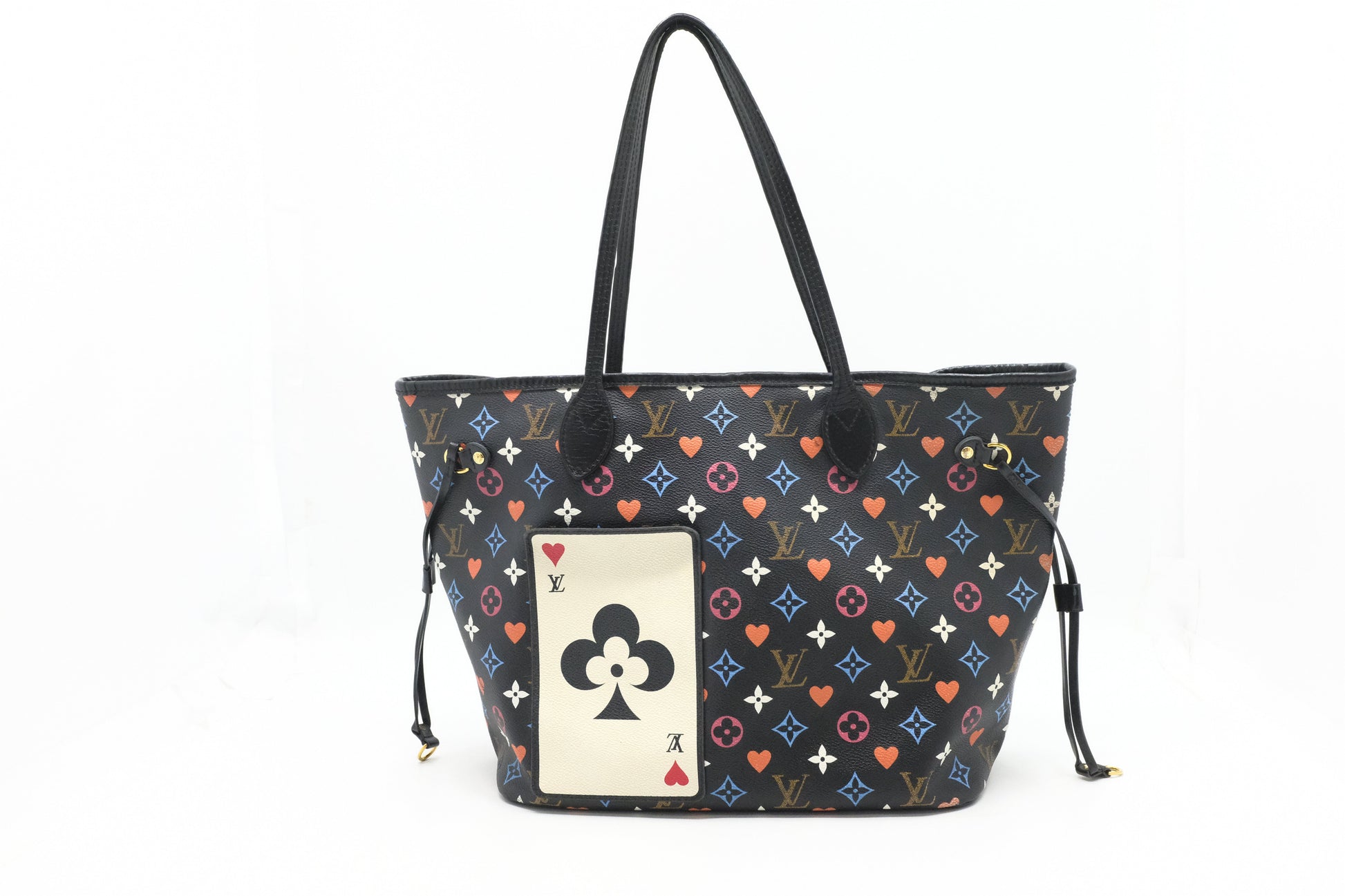 Louis Vuitton Neverfull MM Game On Canvas Black Multicolor Tote Bag