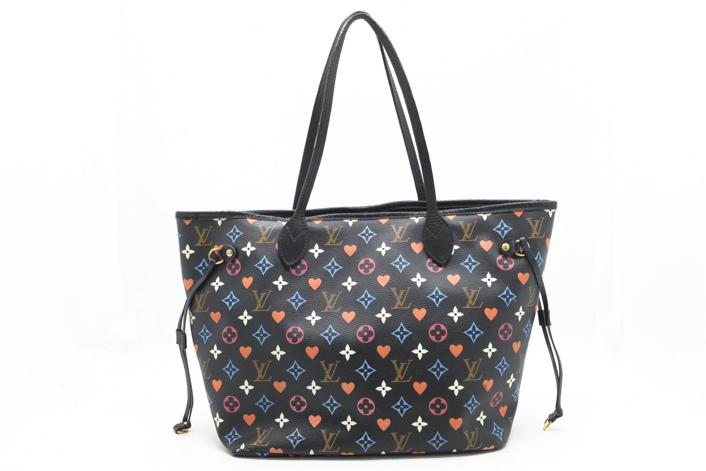 Louis Vuitton Neverfull MM Game On Canvas Black Multicolor Tote Bag