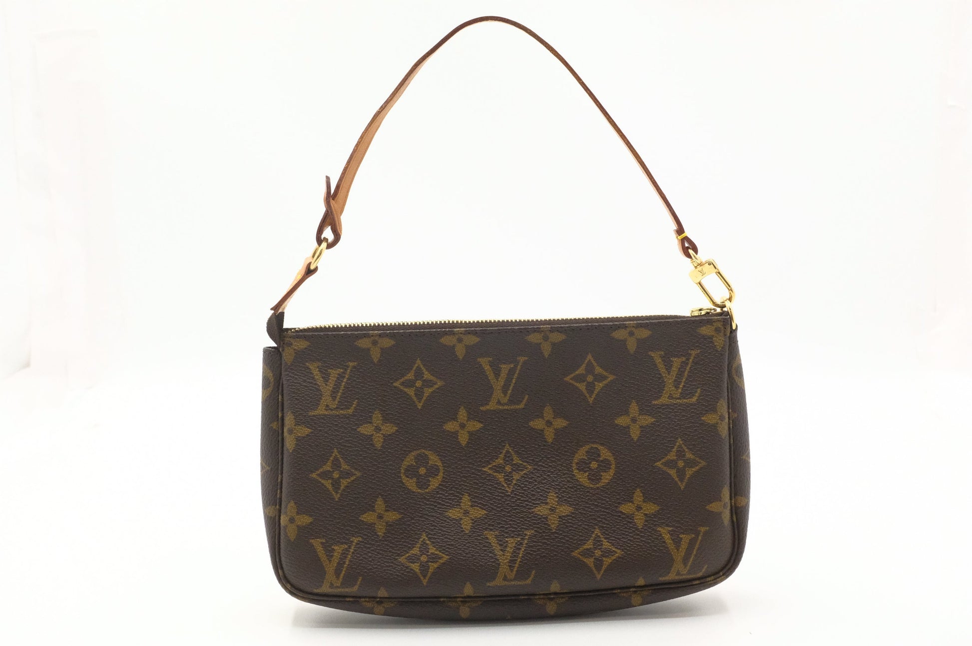 Louis Vuitton Pochette Accessoires Monogram Canvas Clutch Bag Canvas 9