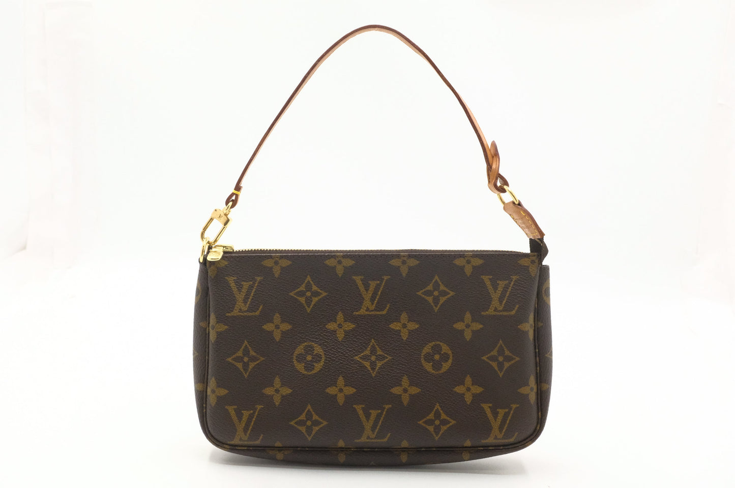 Louis Vuitton Pochette Accessoires Monogram Canvas Clutch Bag Canvas 9