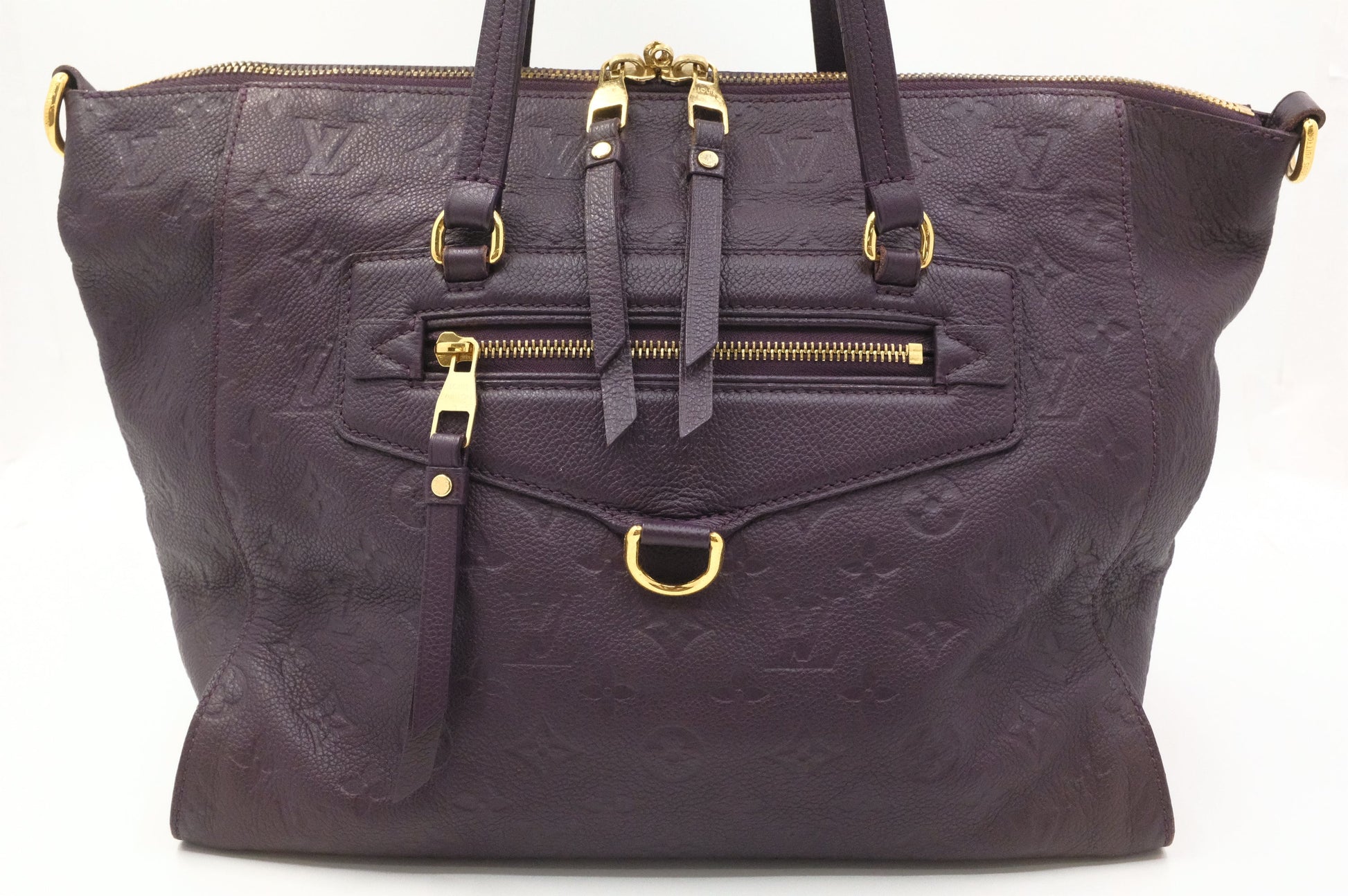 Louis Vuitton Lumine PM Purple Empreinte Leather Handbag