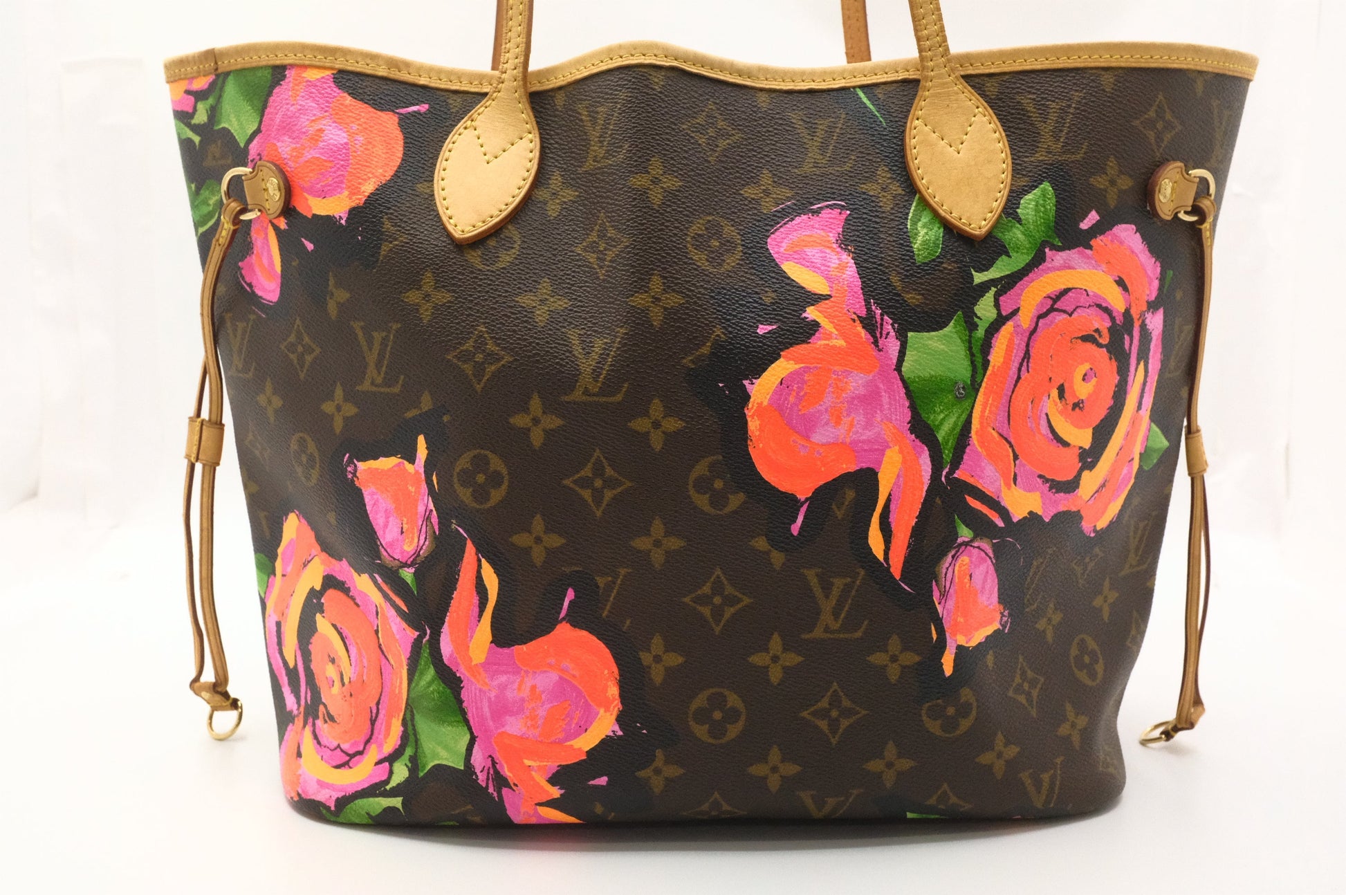 Louis Vuitton x Stephen Spro Neverfull MM Monogram Canvas Tote Bag
