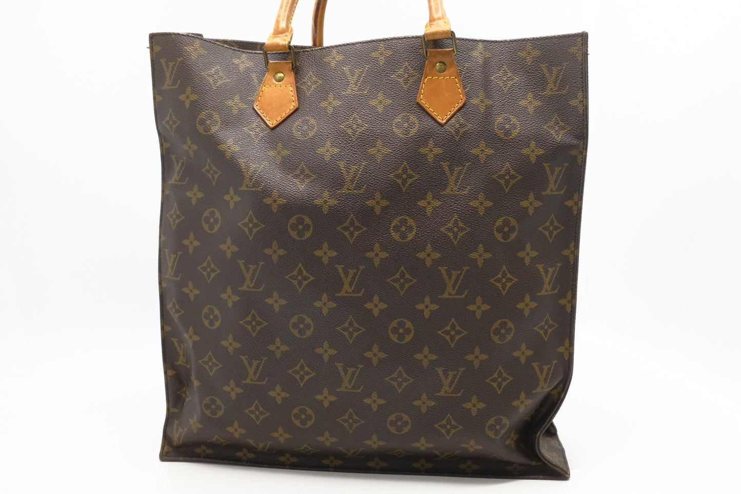 Louis Vuitton Sac Plat Monogram Canvas Handbag