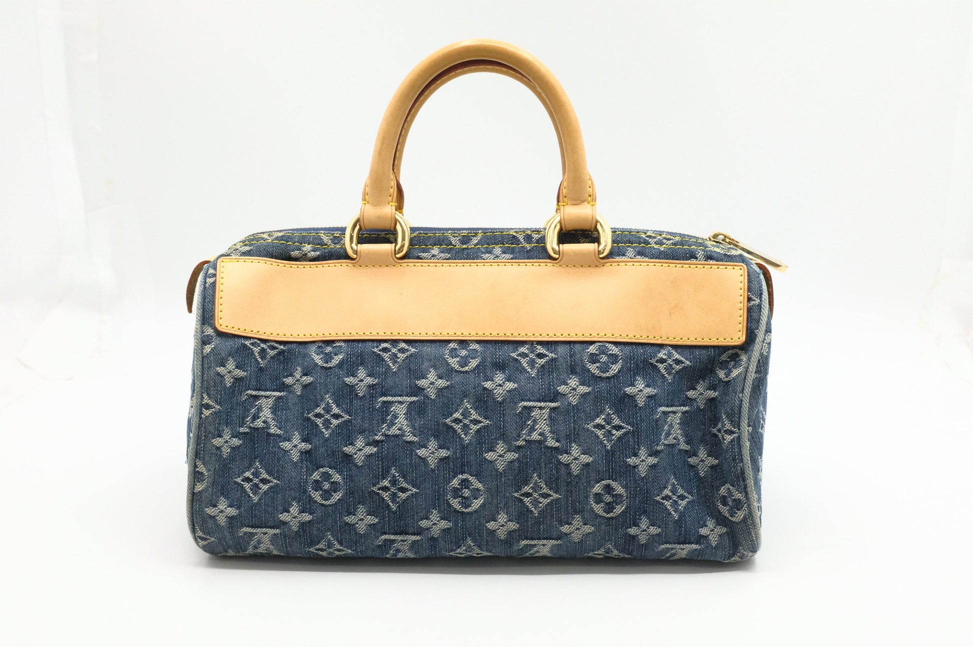 Louis Vuitton Neo Speedy Denim Monogram Handbag Denim 2