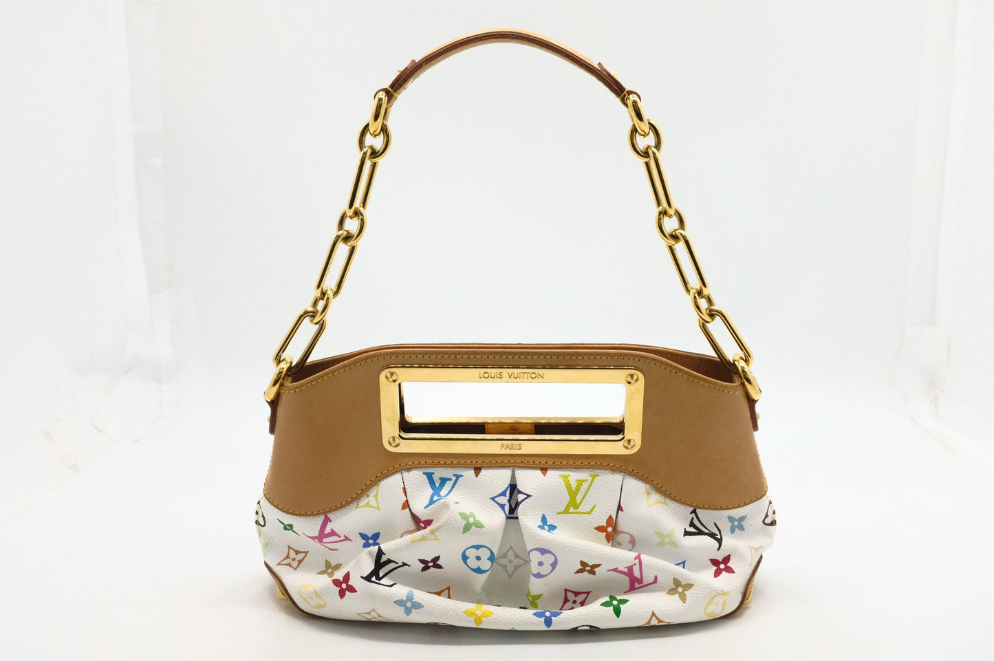 Louis Vuitton Judy MM Monogram Canvas White Multicolor Handbag