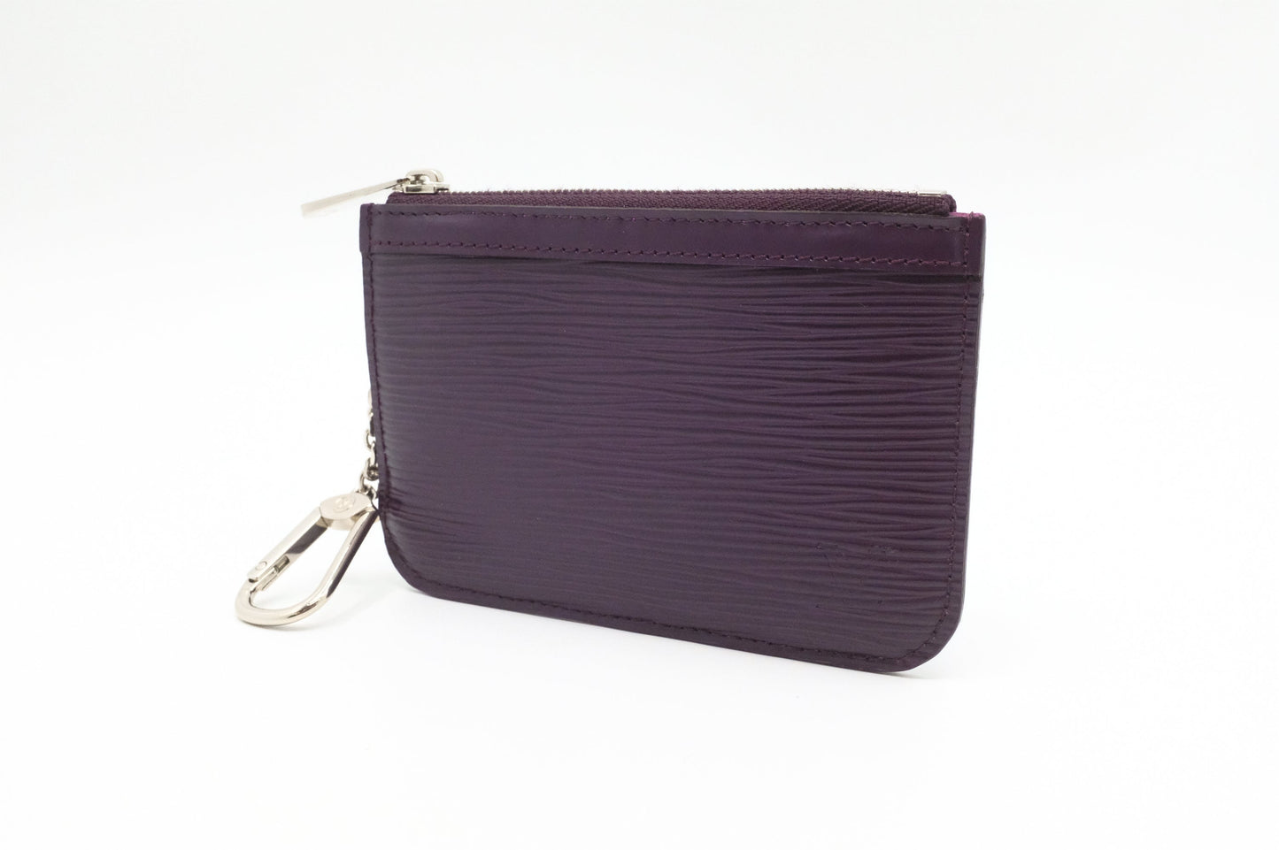 Louis Vuitton Pochette Cles Purple Epi Leather Wallet Case