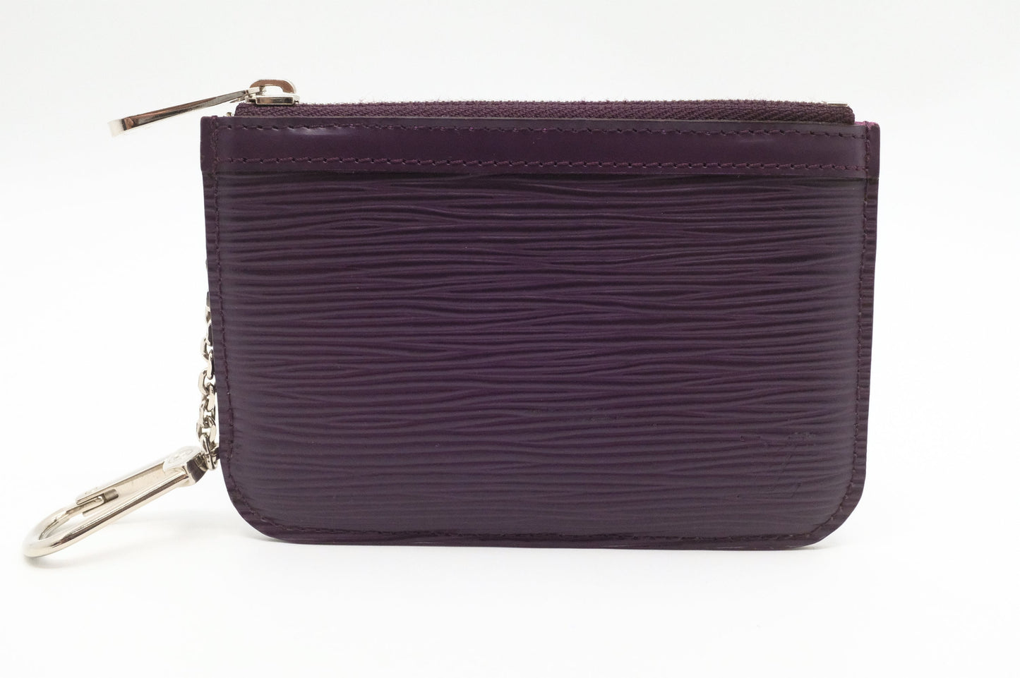 Louis Vuitton Pochette Cles Purple Epi Leather Wallet Case