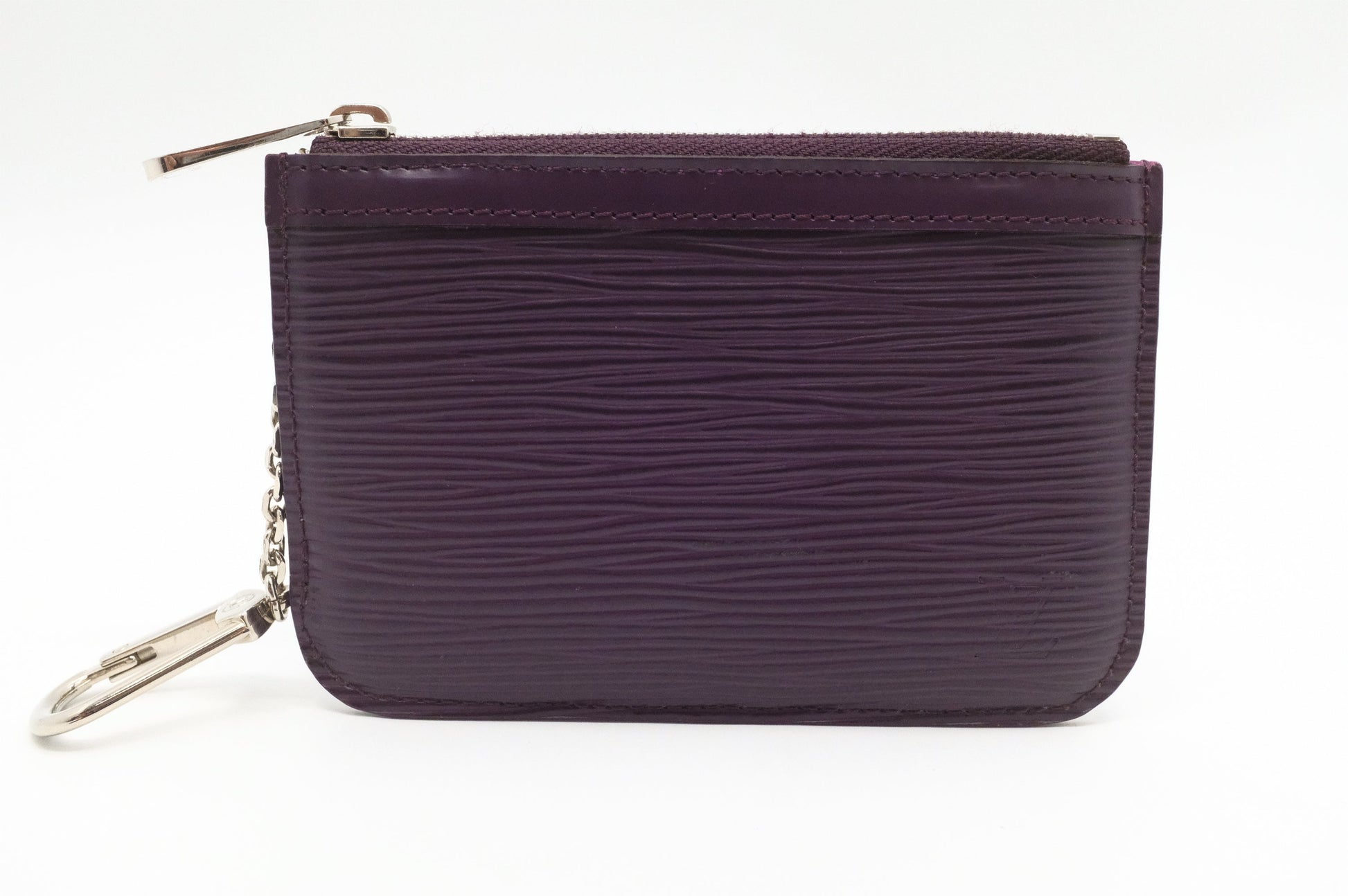 Louis Vuitton Pochette Cles Purple Epi Leather Wallet Case