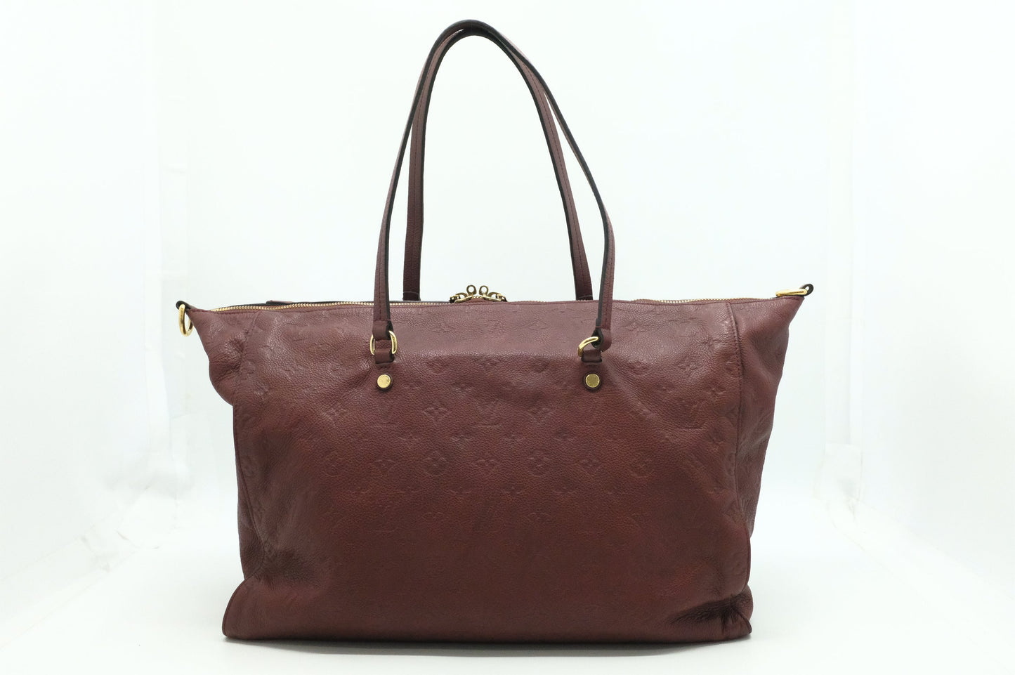 Louis Vuitton Lumine Burgundy Empreinte Leather Handbag