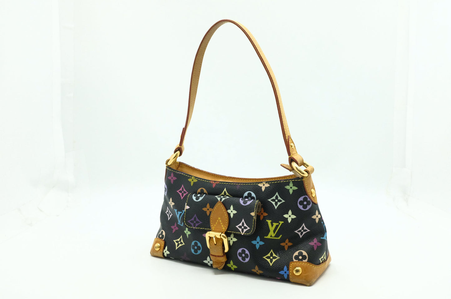 Louis Vuitton Eliza Canvas Black Multicolor Handbag