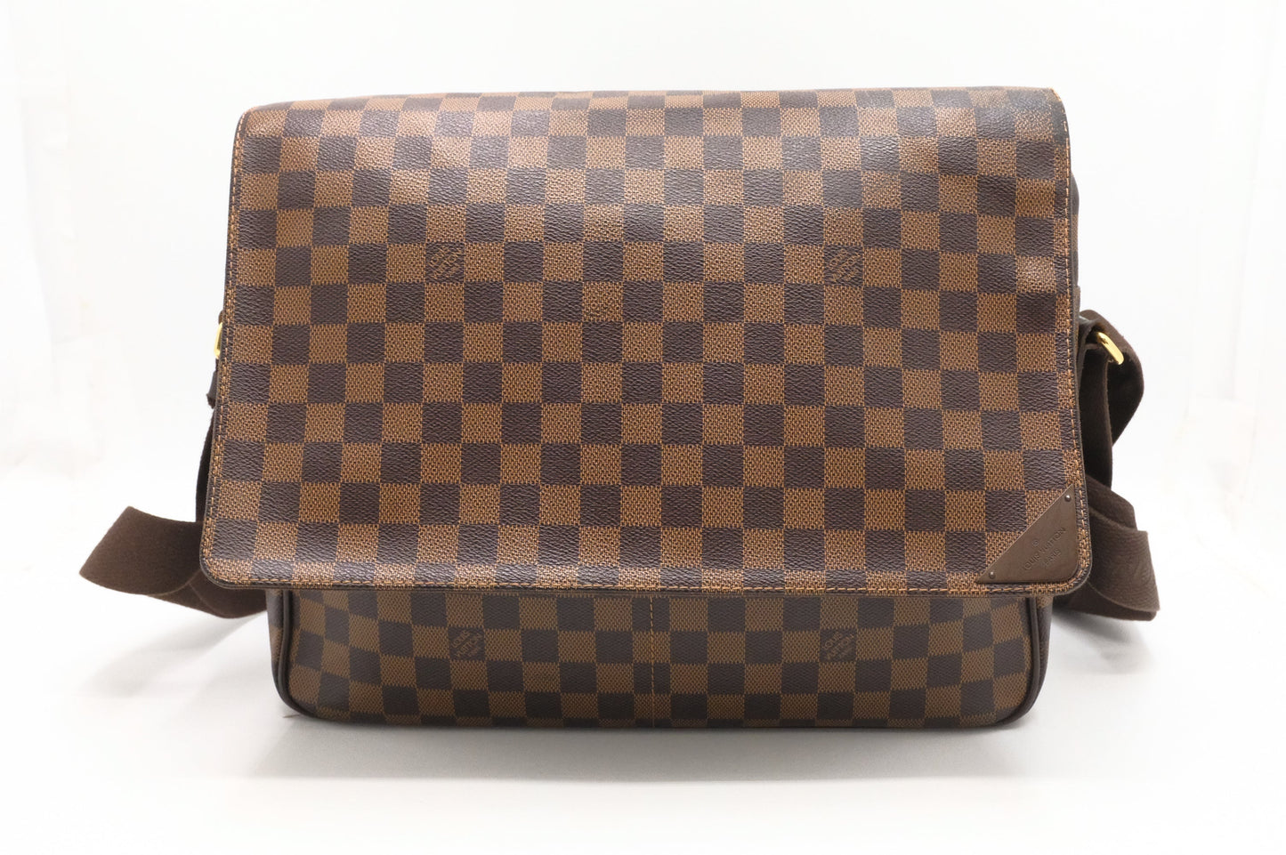 Louis Vuitton Shelton Ebene GM Canvas Damier Handbag