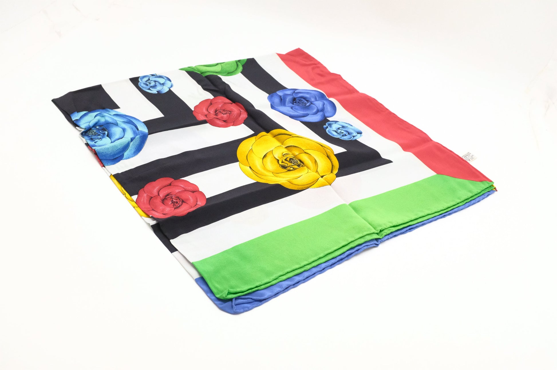 Chanel Camelia Scarf Silk