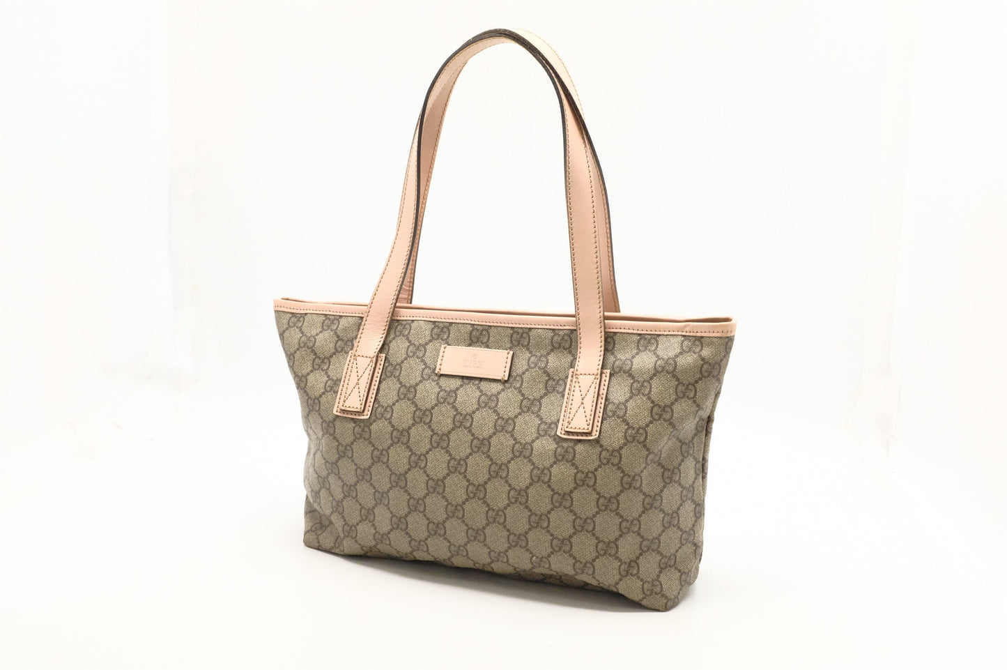 Gucci Zipped GG Supreme Canvas Tote Bag