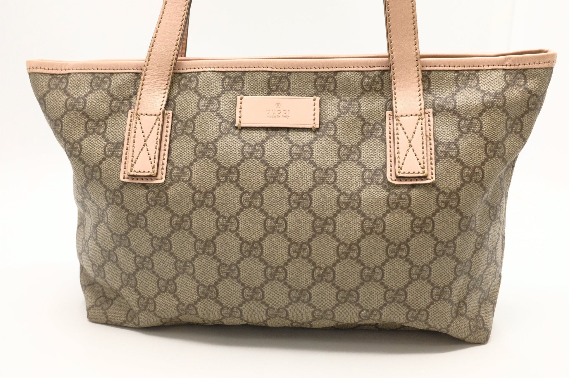 Gucci Zipped GG Supreme Canvas Tote Bag