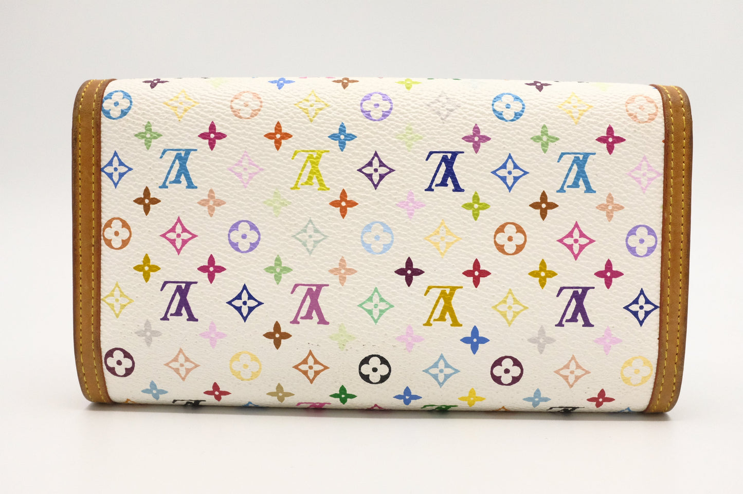 Louis Vuitton International Canvas White Multicolor Wallet Case