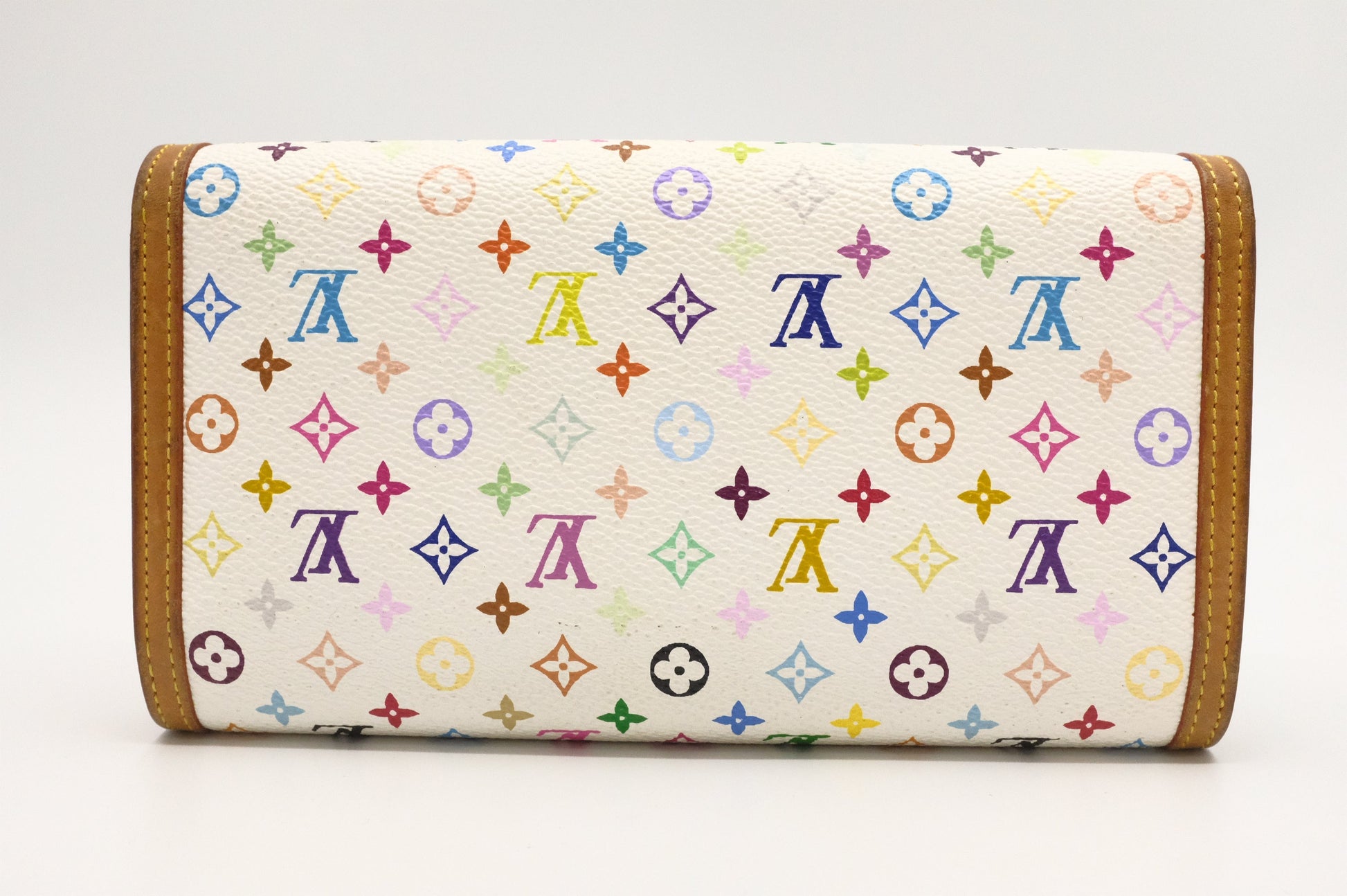 Louis Vuitton International Canvas White Multicolor Wallet Case
