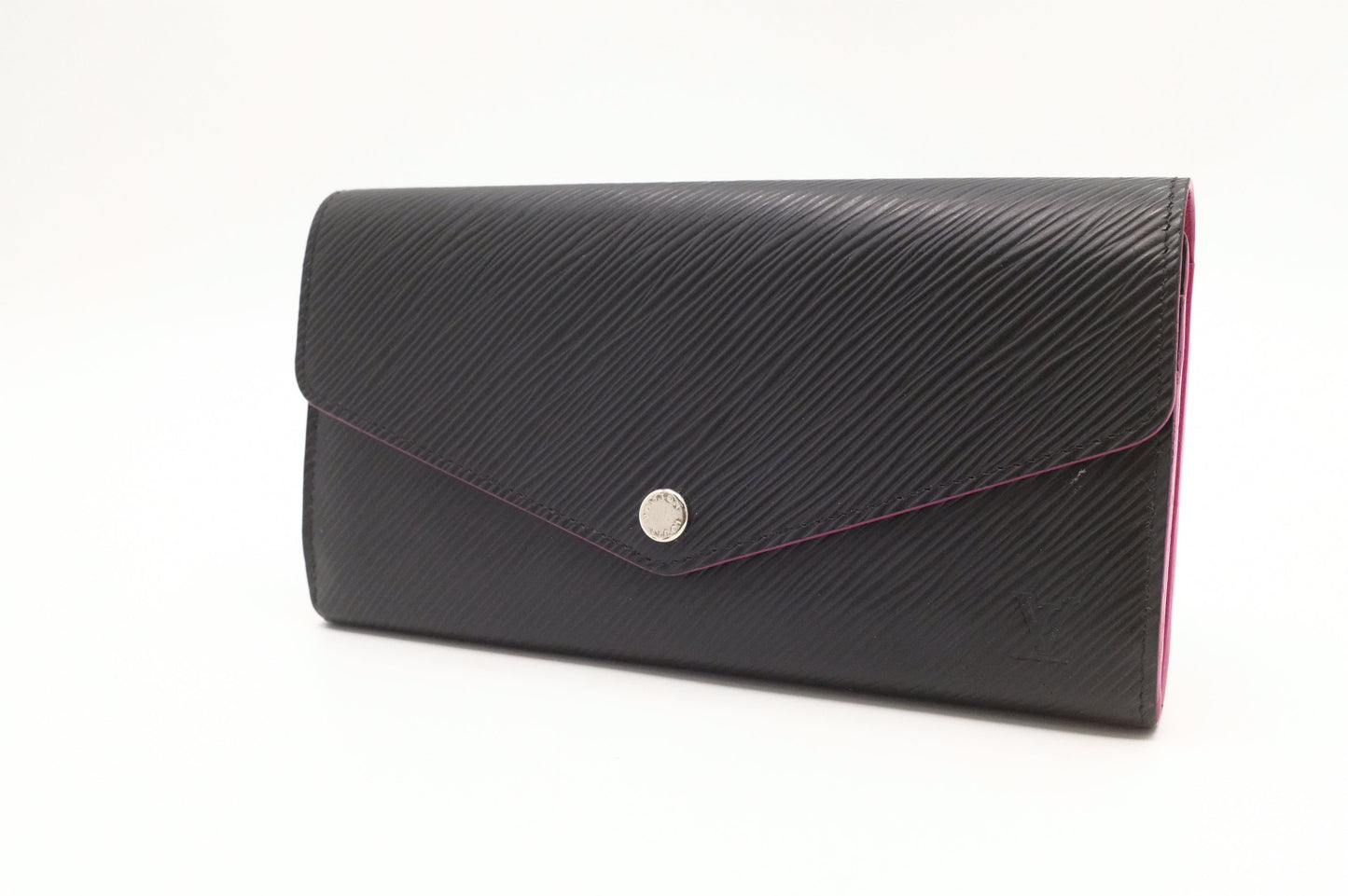 Louis Vuitton Sarah NM Black Gray Leather Epi Wallet Case