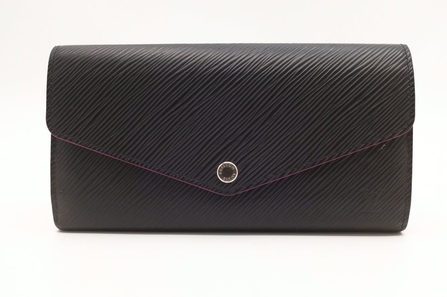 Louis Vuitton Sarah NM Black Gray Leather Epi Wallet Case