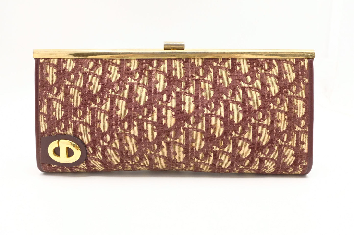Dior Clutch In Oblique Handbag Canvas Red Clutch Bag