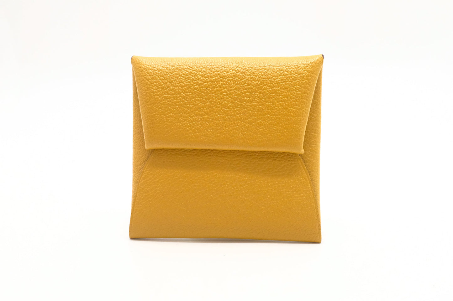Hermes Bastia Coin Case In Yellow Epsom Handbag Leather Travel Bag