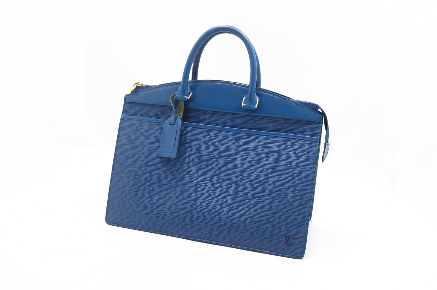 Louis Vuitton Riviera Blue Leather Epi Handbag