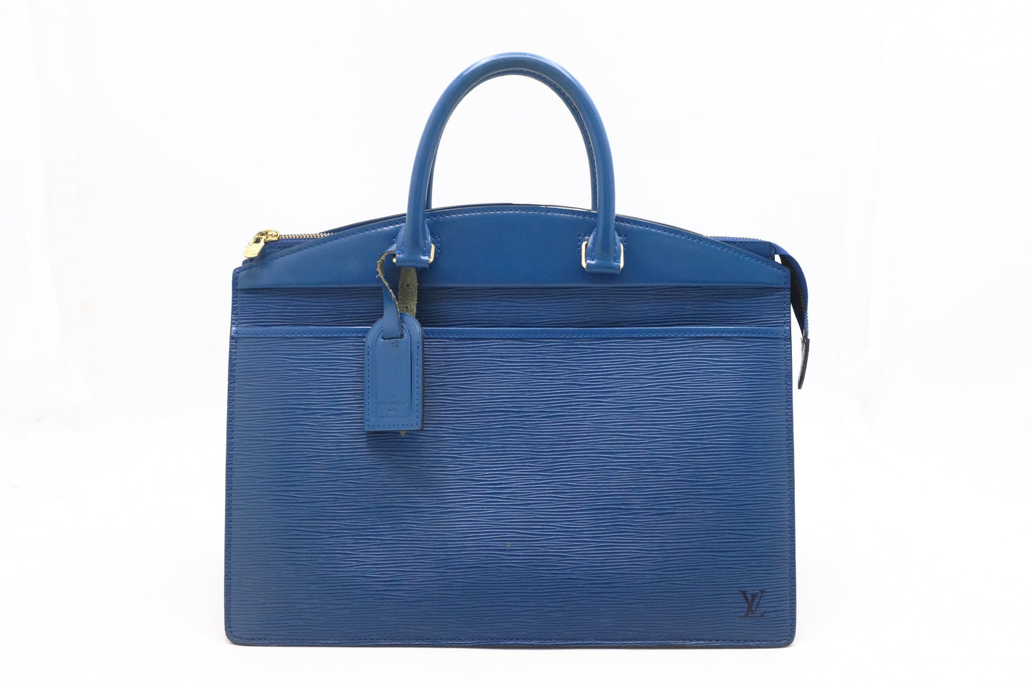 Louis Vuitton Riviera Blue Leather Epi Handbag