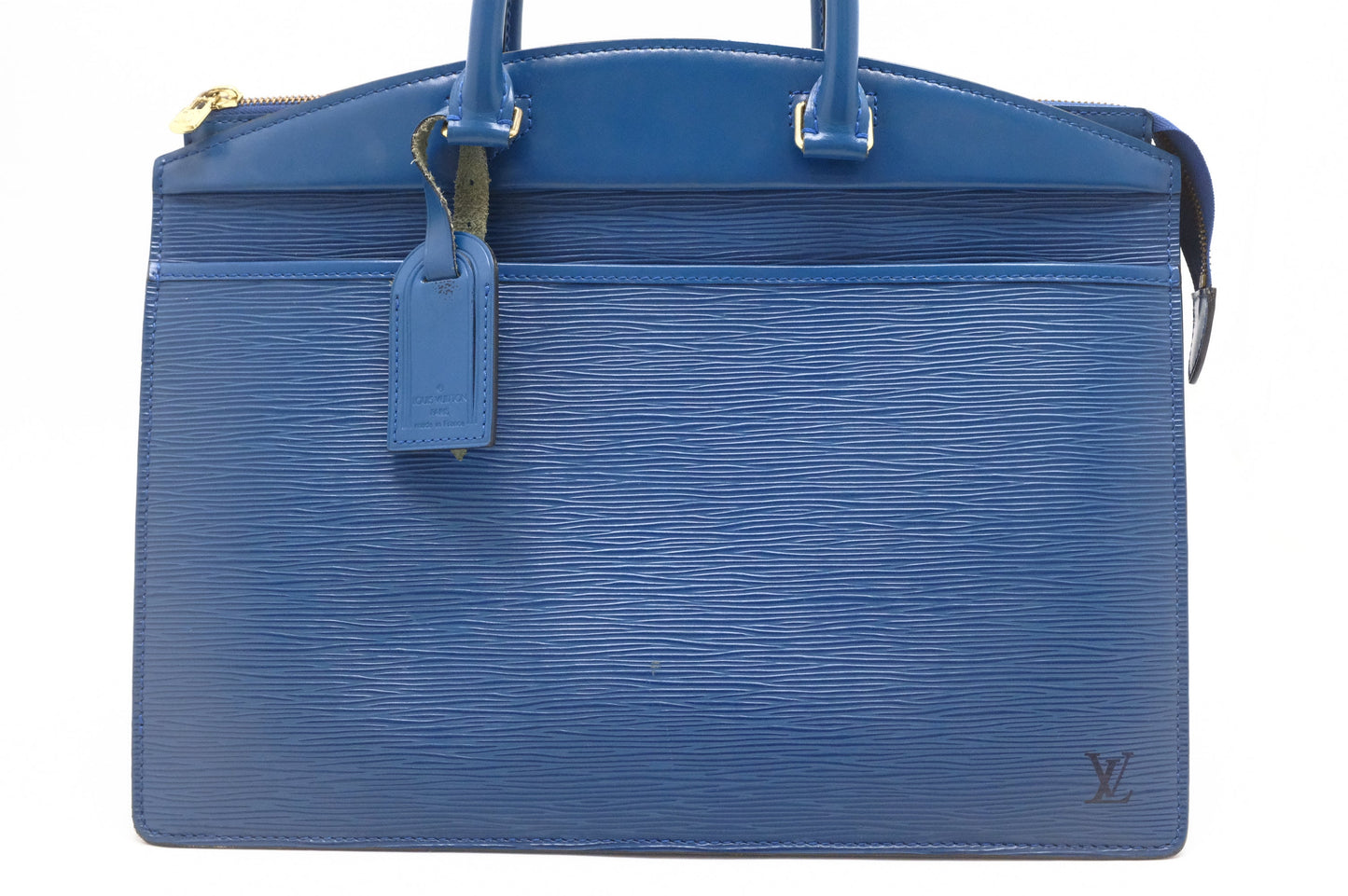 Louis Vuitton Riviera Blue Leather Epi Handbag