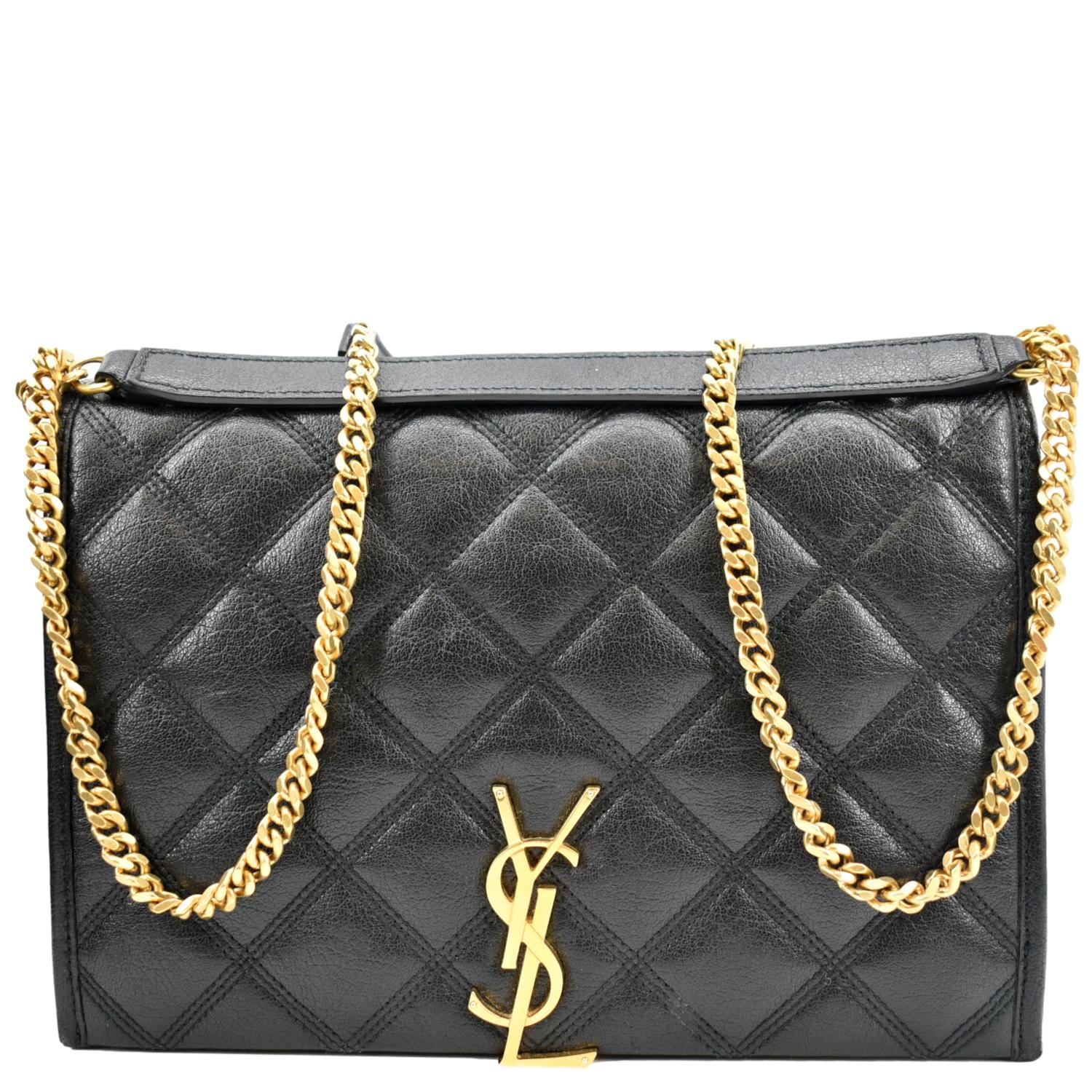 YSL Saint Laurent Saint Becky Shoulder Chain Bag Leather Quilted Shoulder Bag