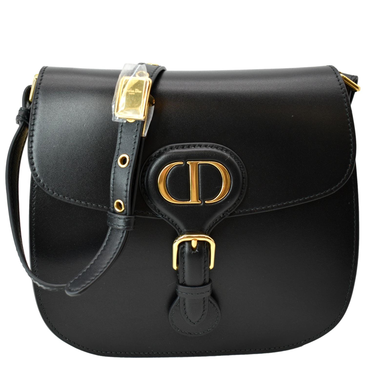 Dior Bobby Frame Calfskin Crossbody Bag Leather Black