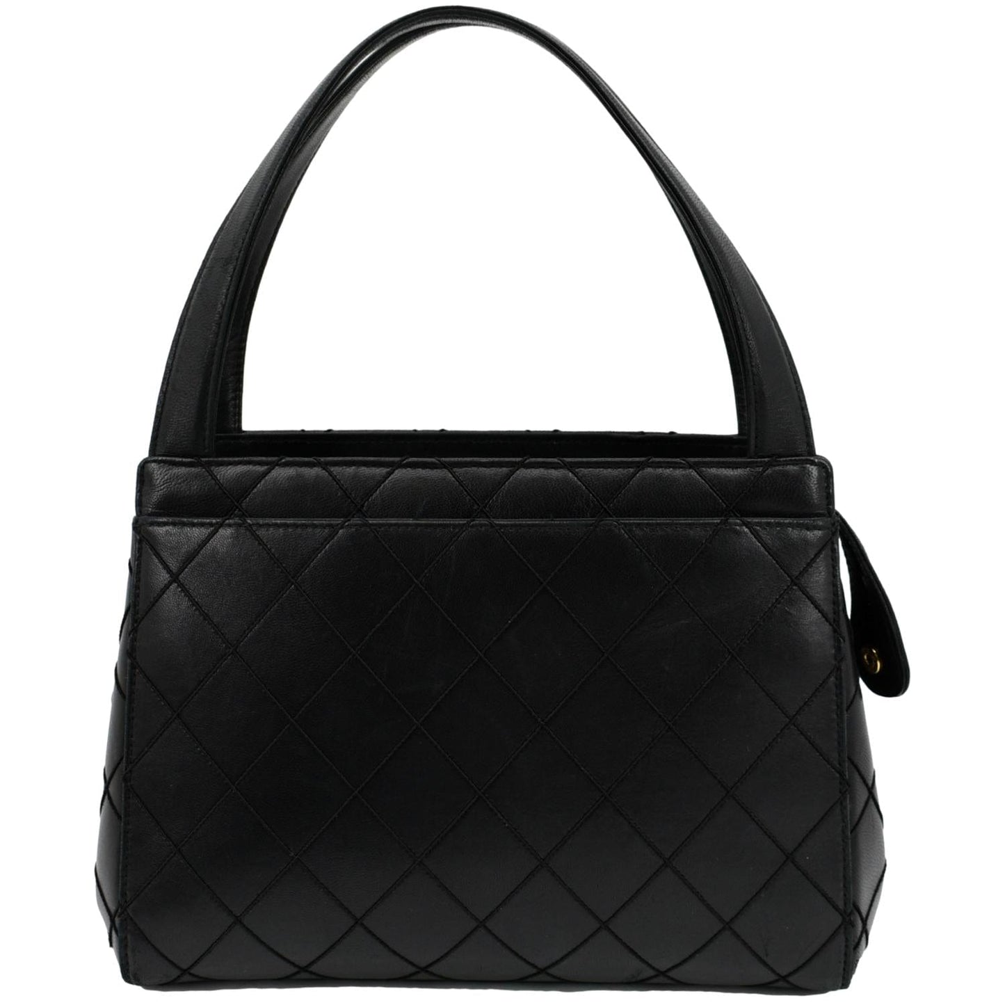 Chanel Leather Lambskin Black Travel Bag