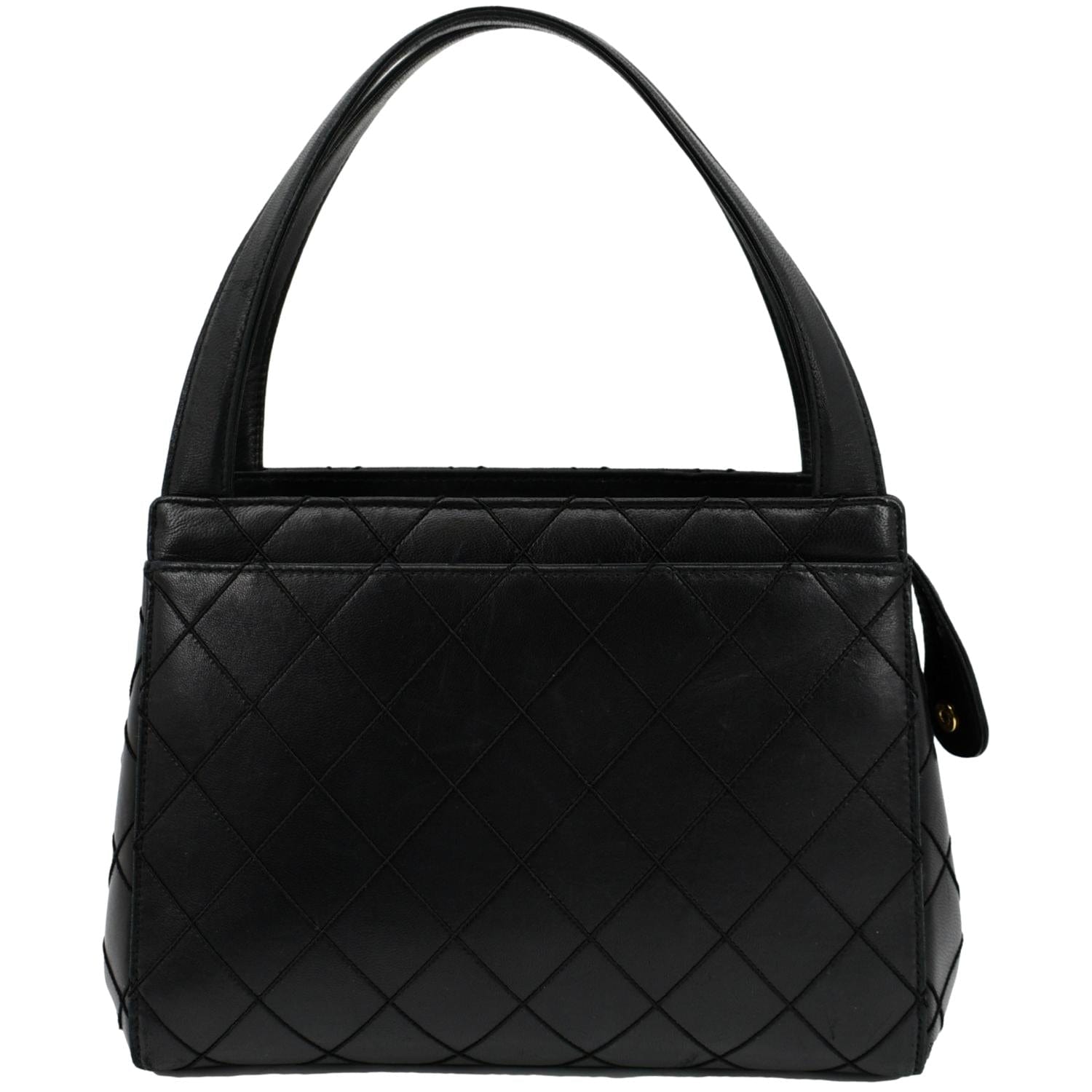 Chanel Leather Lambskin Black Travel Bag