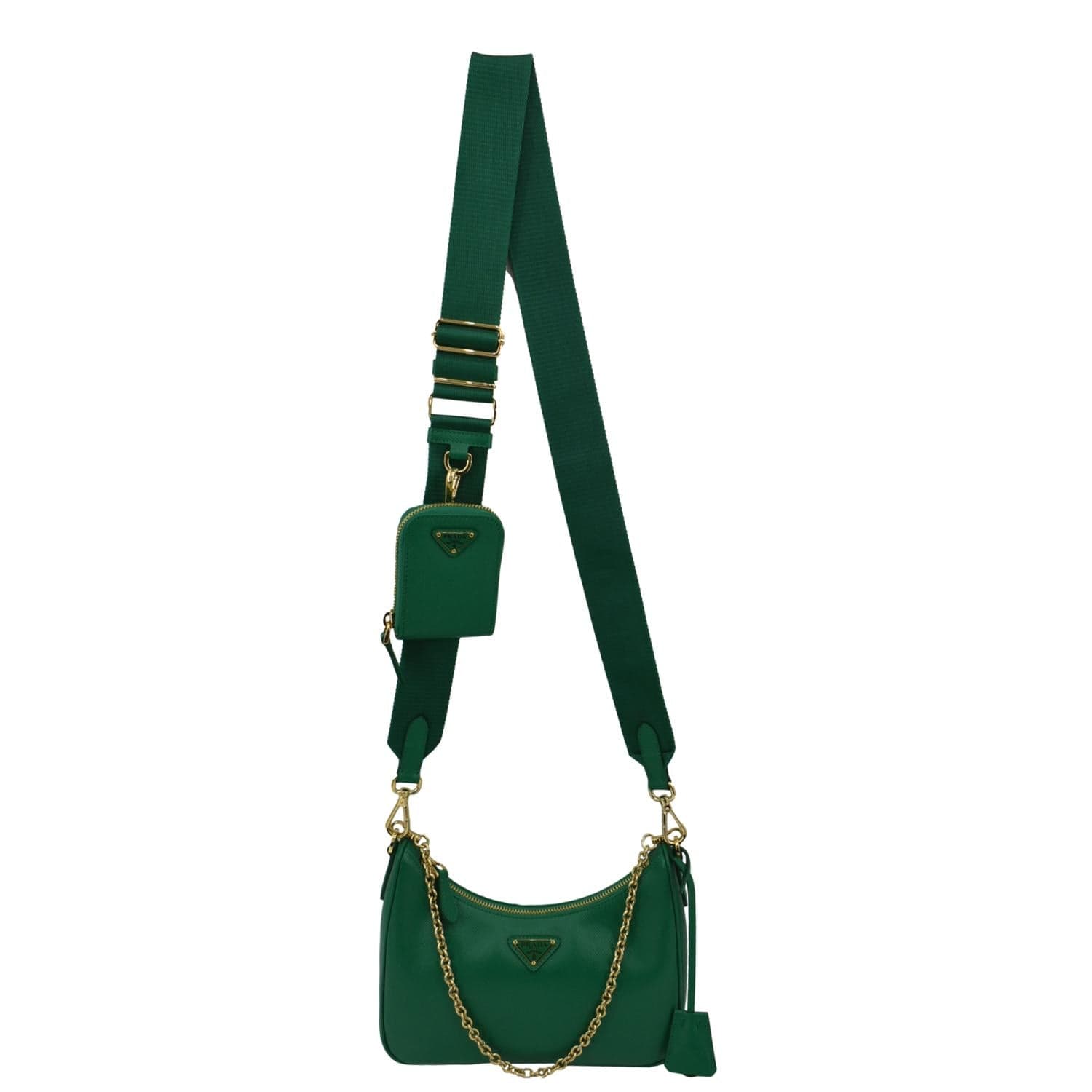 Re Edition Saffiano Shoulder Bag Leather Green