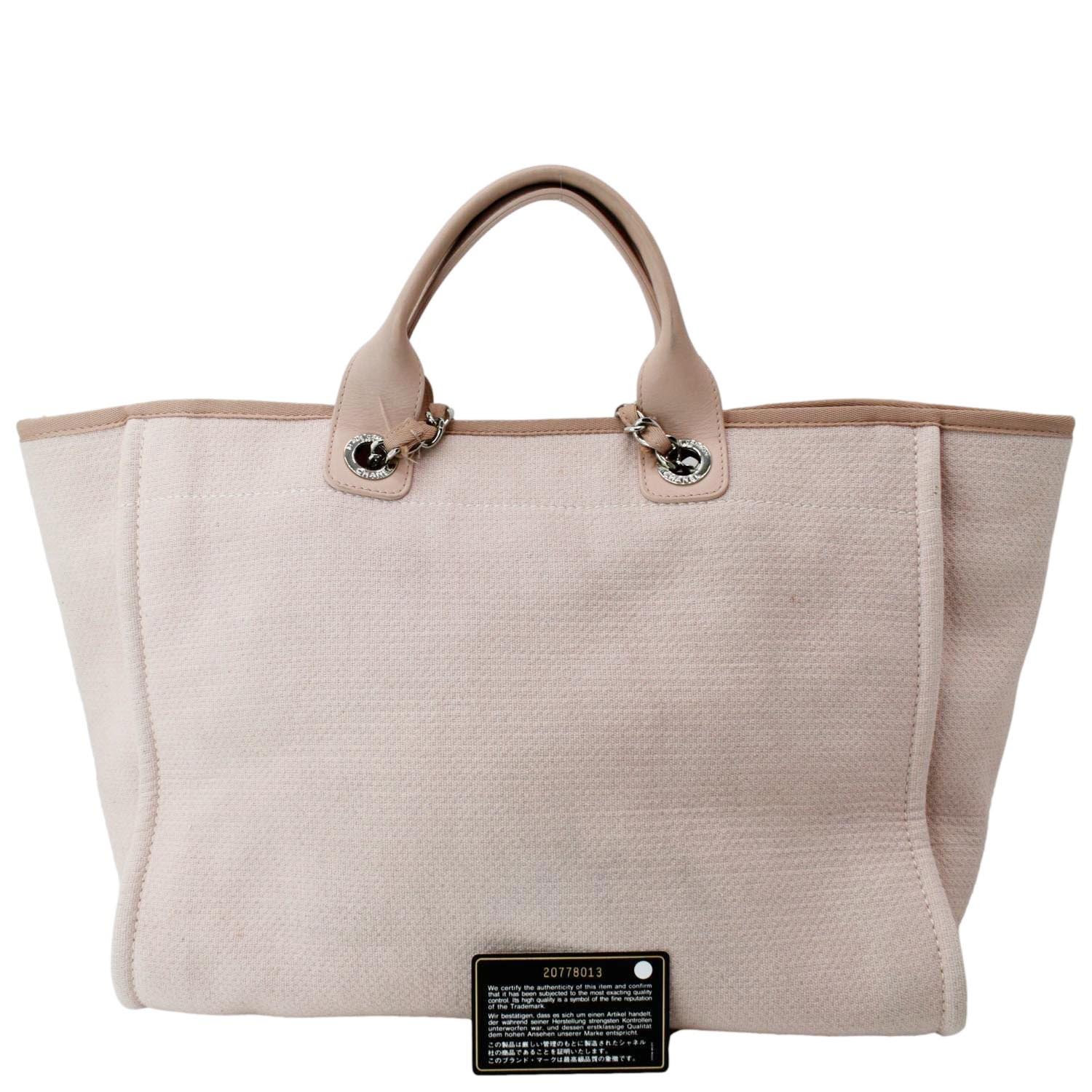 Chanel Deauville Light Canvas Pink Travel Bag