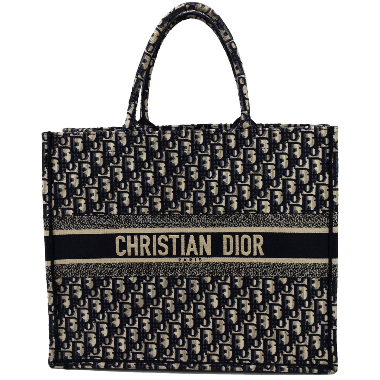 Dior Book Oblique Tote Bag Canvas Multicolor Large Book Tote 1