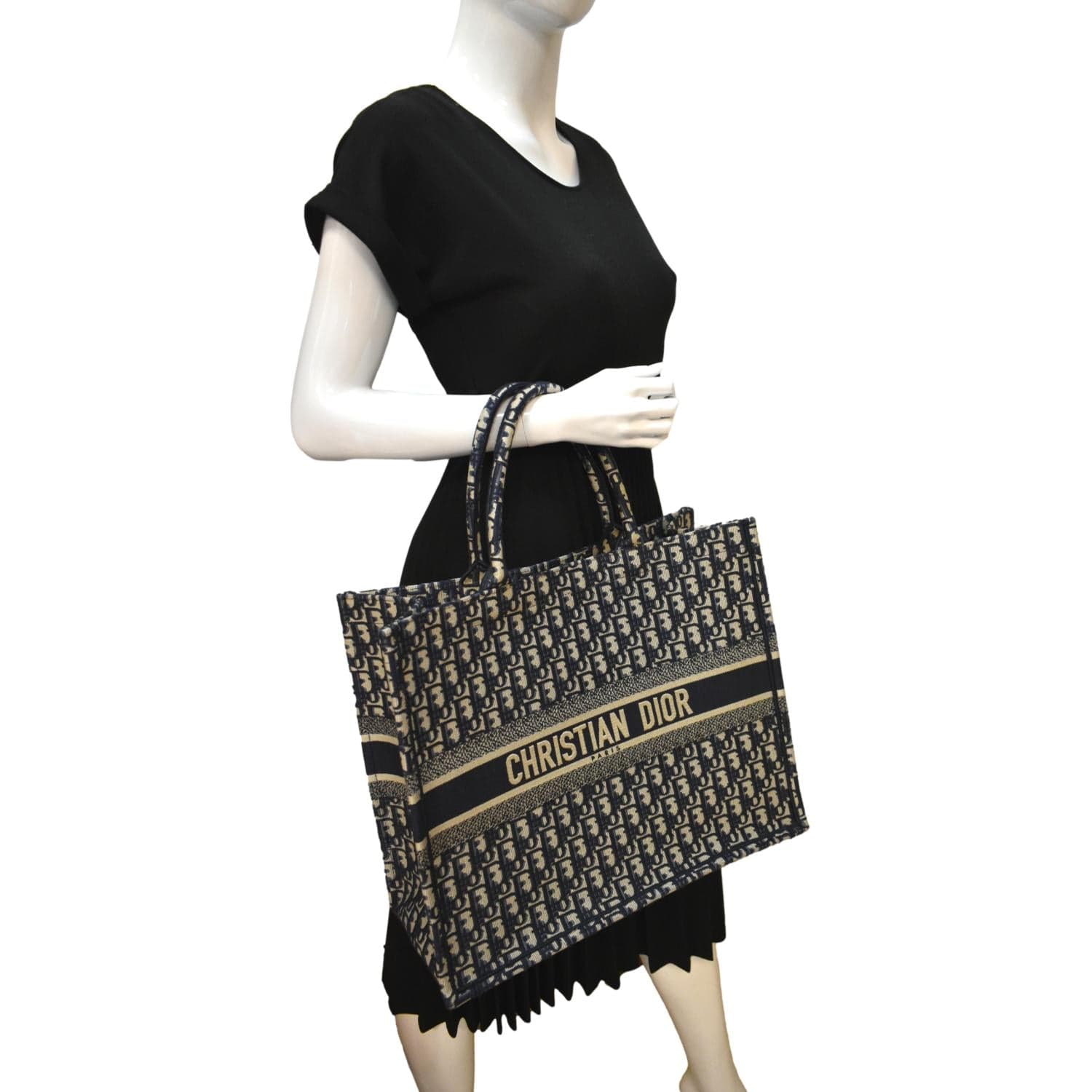 Dior Book Oblique Embroidered Tote Bag Multicolor Hot Canvas